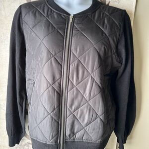 Liz Claiborne Black Zip-Up Jacket